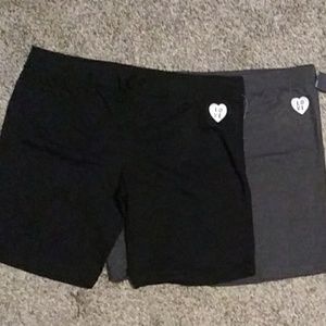 2 Pair Girl's Plus Size Shorts 3XL 22.5 Xersion